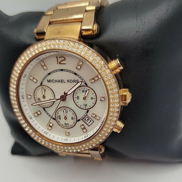 MICHAEL KORS Parker MK5491 Womens Stainless Steel Analog Dial Quartz Watch AM504 - Picture 4 of 11